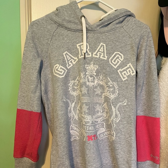 GARAGE MTRL GREY HOODIE - Picture 1 of 3